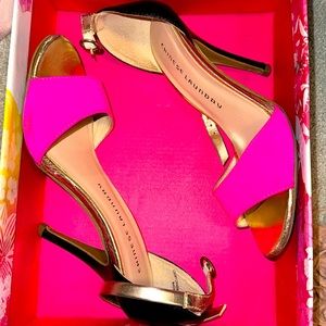 Chinese Laundry Lucky Charm Fuchsia Multi High Heel Sandals